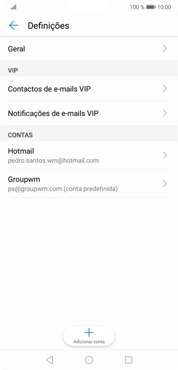 Prima a conta pretendida.
