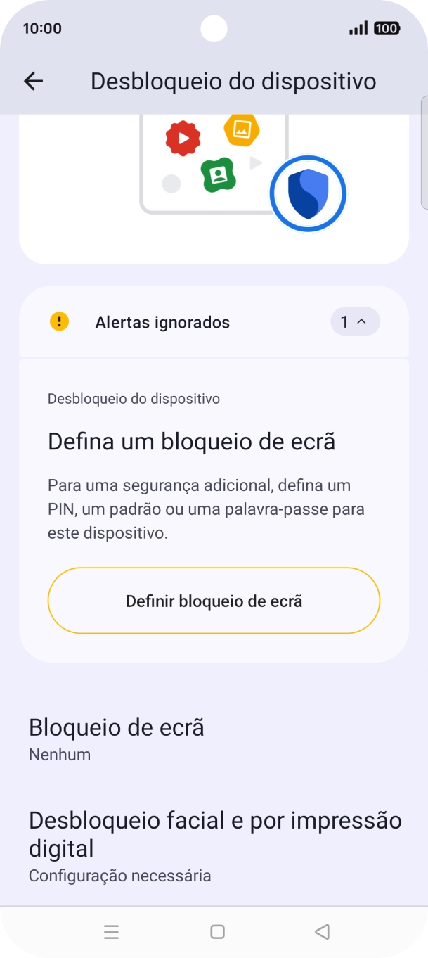Prima Desbloqueio facial e por impressão digital.