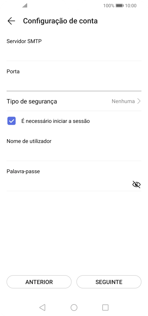 Prima Tipo de segurança.