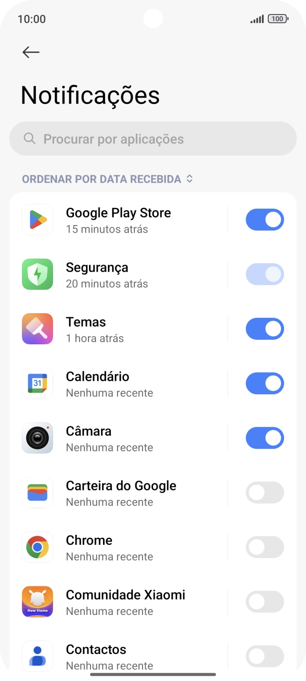 Prima a app pretendida.