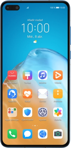 Imagen 1: Vista frontal del Huawei P40 - Black