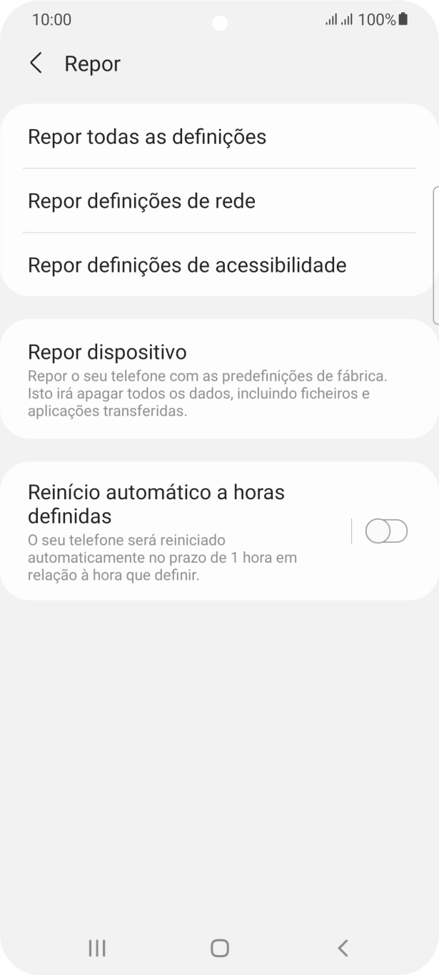 Prima Repor dispositivo.