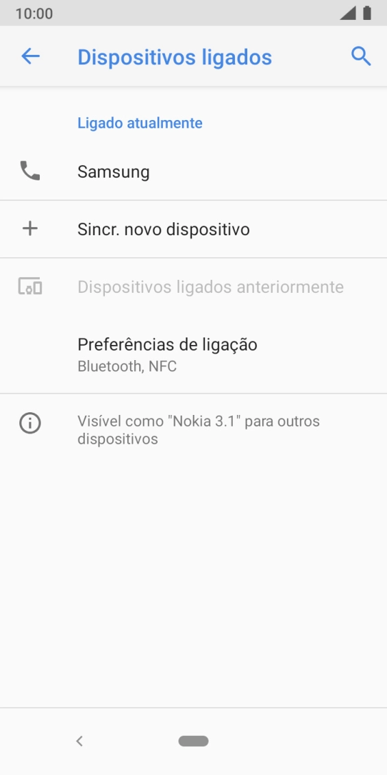 Prima a tecla de início para terminar e voltar ao ecrã inicial.