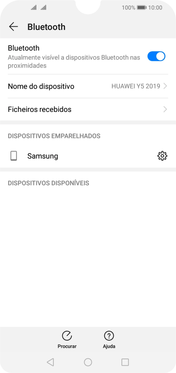 Prima a tecla de início para terminar e voltar ao ecrã inicial.