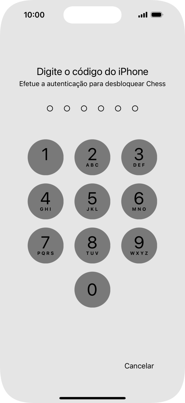 Utilize o código de bloqueio de telefone que criou. A app já não está bloqueada.