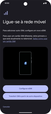 Prima Configurar eSIM.