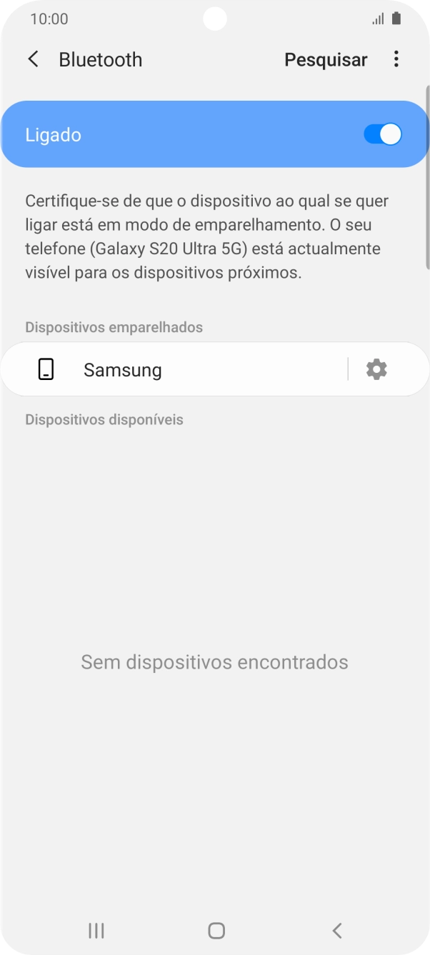 Prima a tecla de início para terminar e voltar ao ecrã inicial.