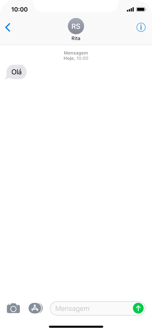 Para voltar ao ecrã inicial, deslize o dedo de baixo para cima a partir da base do ecrã.