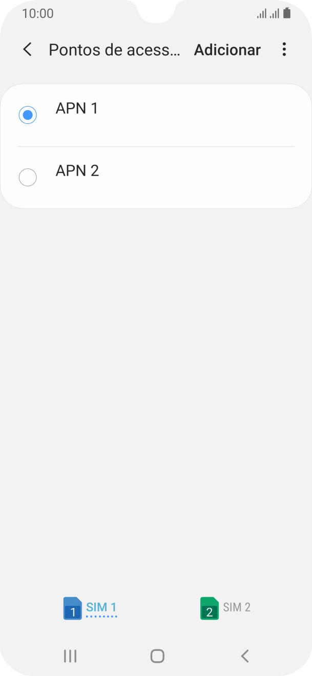 Prima o campo junto à ligação de dados para a ativar.