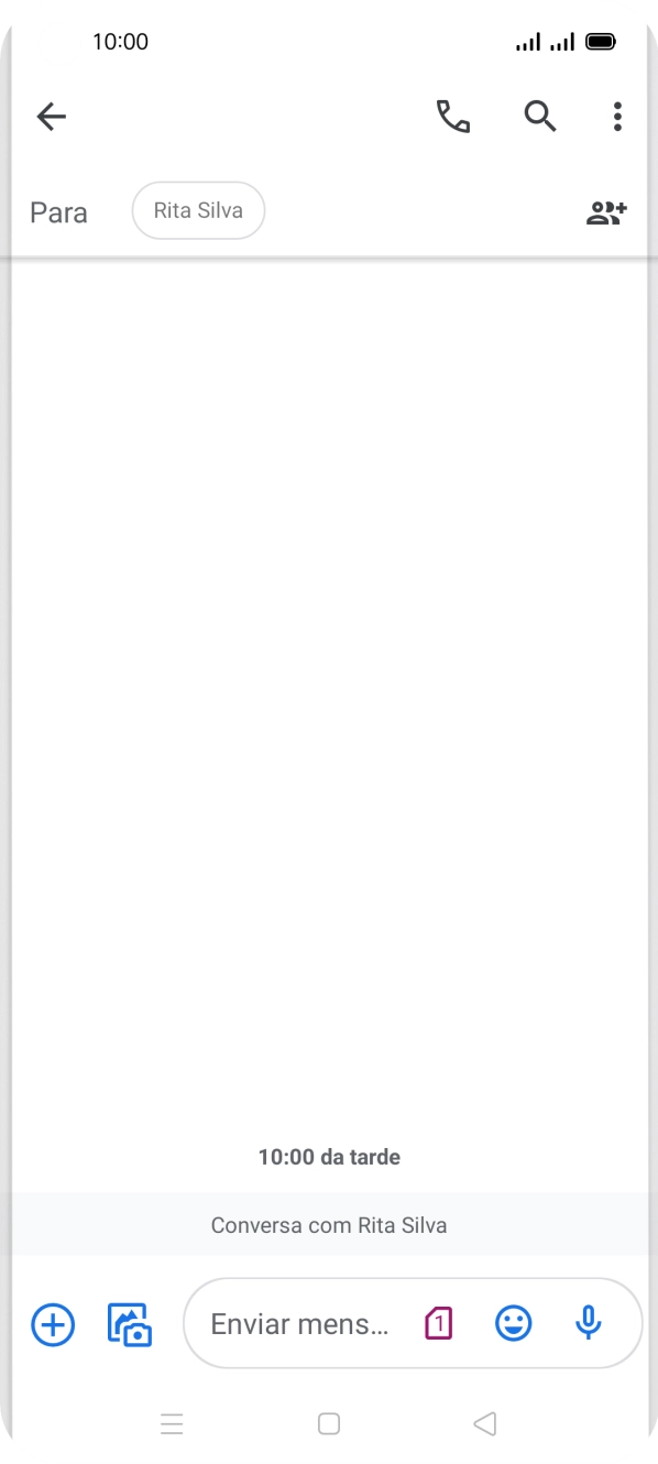 Prima a lista suspensa de cartões SIM.