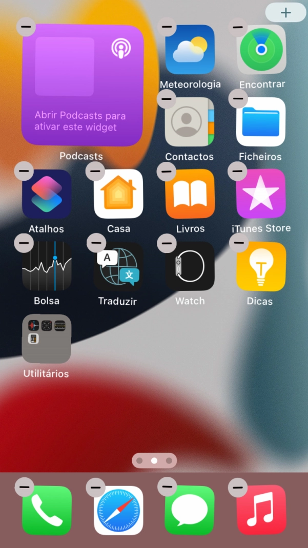 Prima a tecla de início.