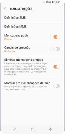 Prima Definições SMS.