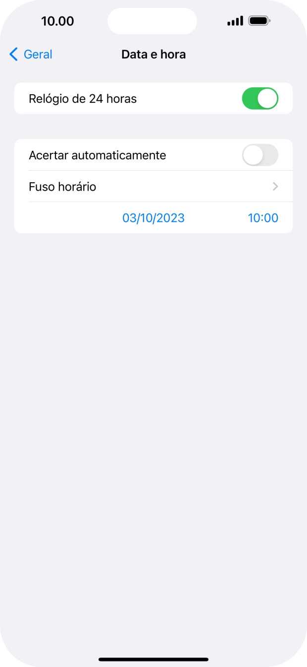 Para voltar ao ecrã inicial, deslize o dedo de baixo para cima a partir da base do ecrã.