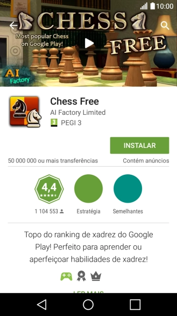 Prima INSTALAR e siga as instruções no ecrã para instalar a app.