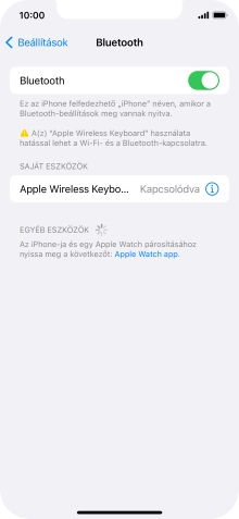 Húzd az ujjad felfelé a kijelző aljáról, hogy visszatérj a kezdőképernyőhöz.