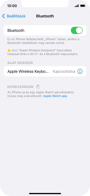 Húzd az ujjad felfelé a kijelző aljáról, hogy visszatérj a kezdőképernyőhöz.