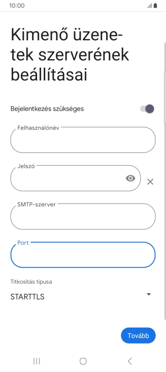 Nyisd le a „Titkosítás típusa” alatt legördülő menüt.