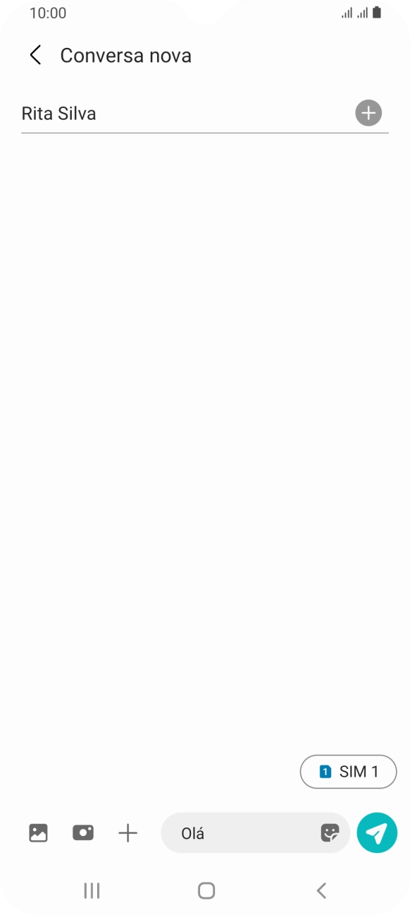 Prima o ícone de imagens.