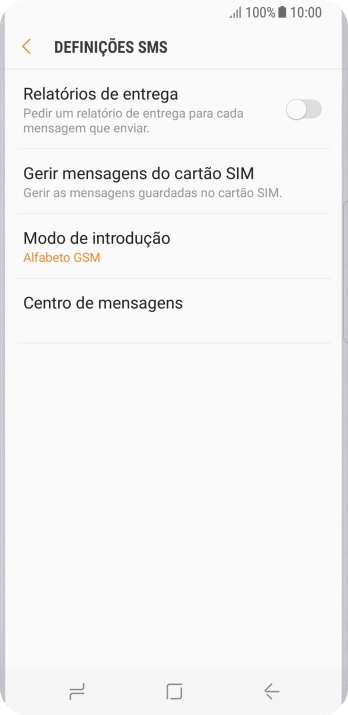 Prima Centro de mensagens.