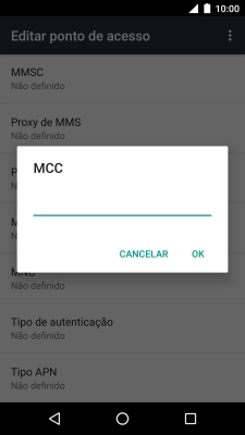 Introduza 268 e prima OK.