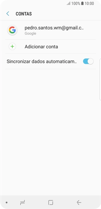 Prima a conta pretendida.