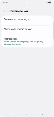 Prima Número de correio de voz.