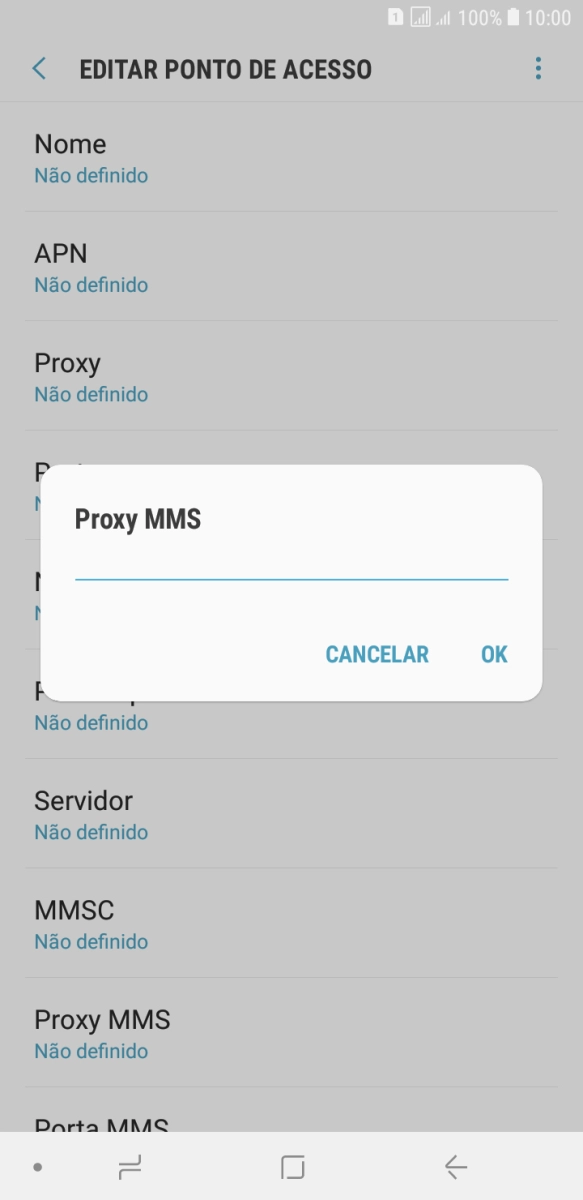Introduza iproxy.vodafone.pt e prima OK.