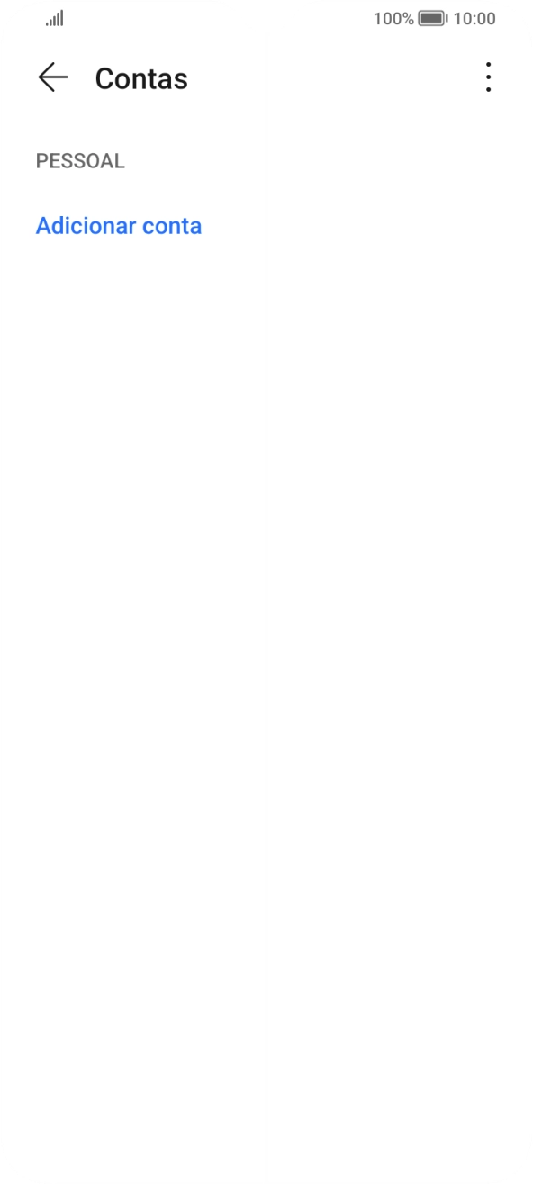 Prima Adicionar conta.