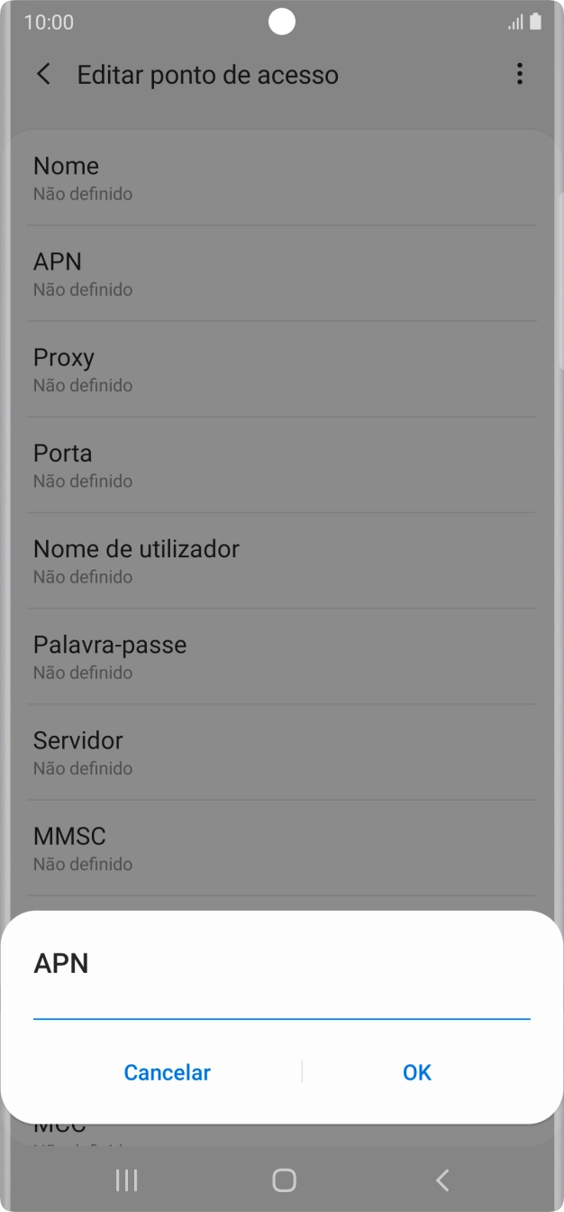 Introduza net2.vodafone.pt e prima OK.