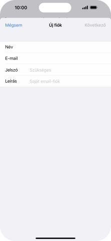 Kattints a Jelszó mezőre, és írd be az e-mail-fiókodhoz tartozó jelszót.