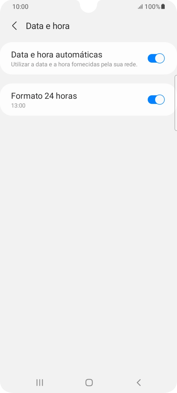 Prima a tecla de início para terminar e voltar ao ecrã inicial.