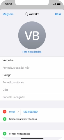 Válaszd a Kész lehetőséget.
