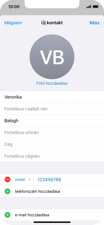 Válaszd a Kész lehetőséget.