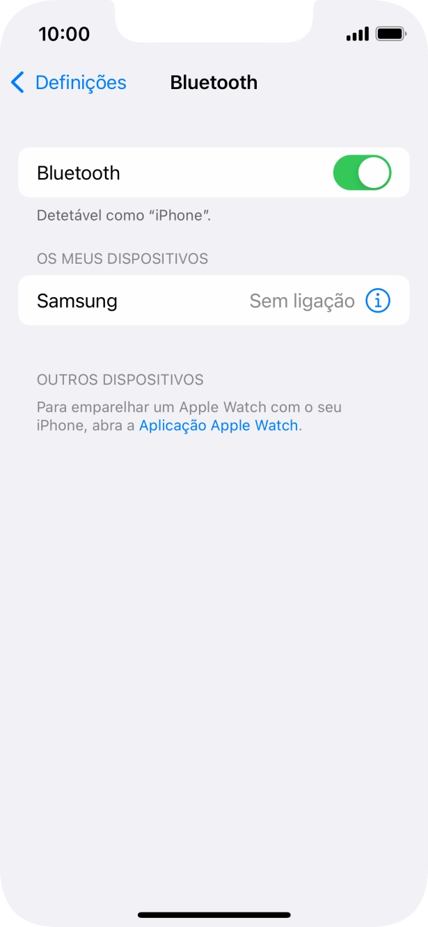 Para voltar ao ecrã inicial, deslize o dedo de baixo para cima a partir da base do ecrã.