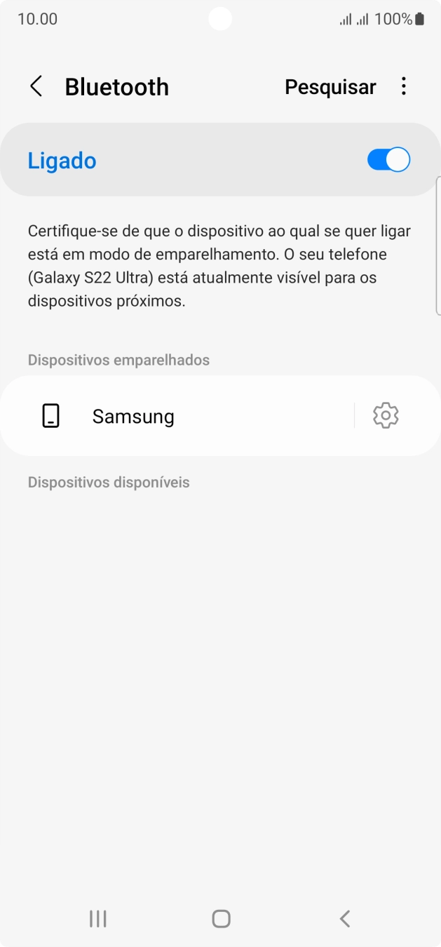Prima a tecla de início para terminar e voltar ao ecrã inicial.