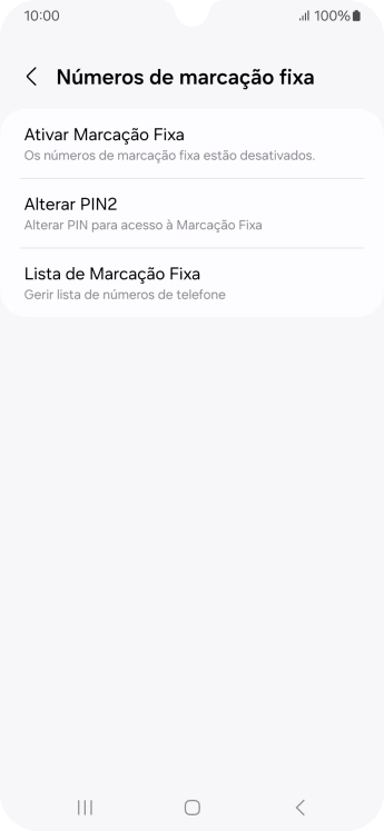 Prima Ativar Marcação Fixa.
