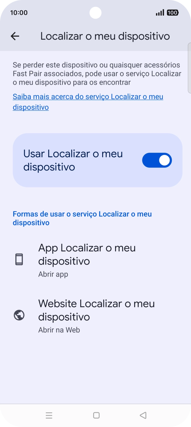 Prima a tecla de início para terminar e voltar ao ecrã inicial.