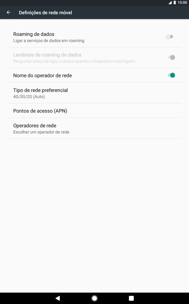 Prima Pontos de acesso (APN).