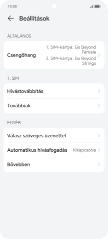 Válaszd a Továbbiak lehetőséget.