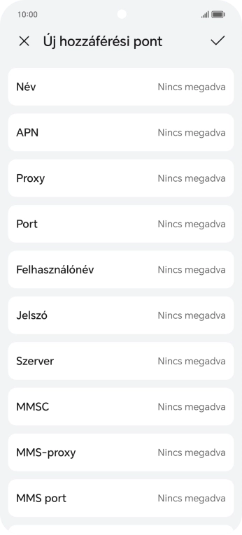 Válaszd a Név lehetőséget.