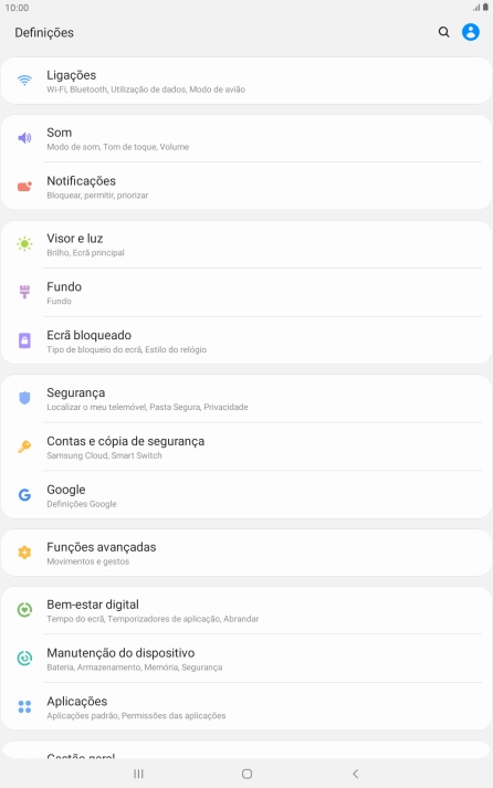 Prima Contas e cópia de segurança.