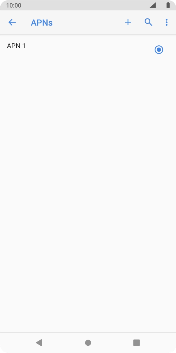 Prima o ícone de nova ligação de dados.