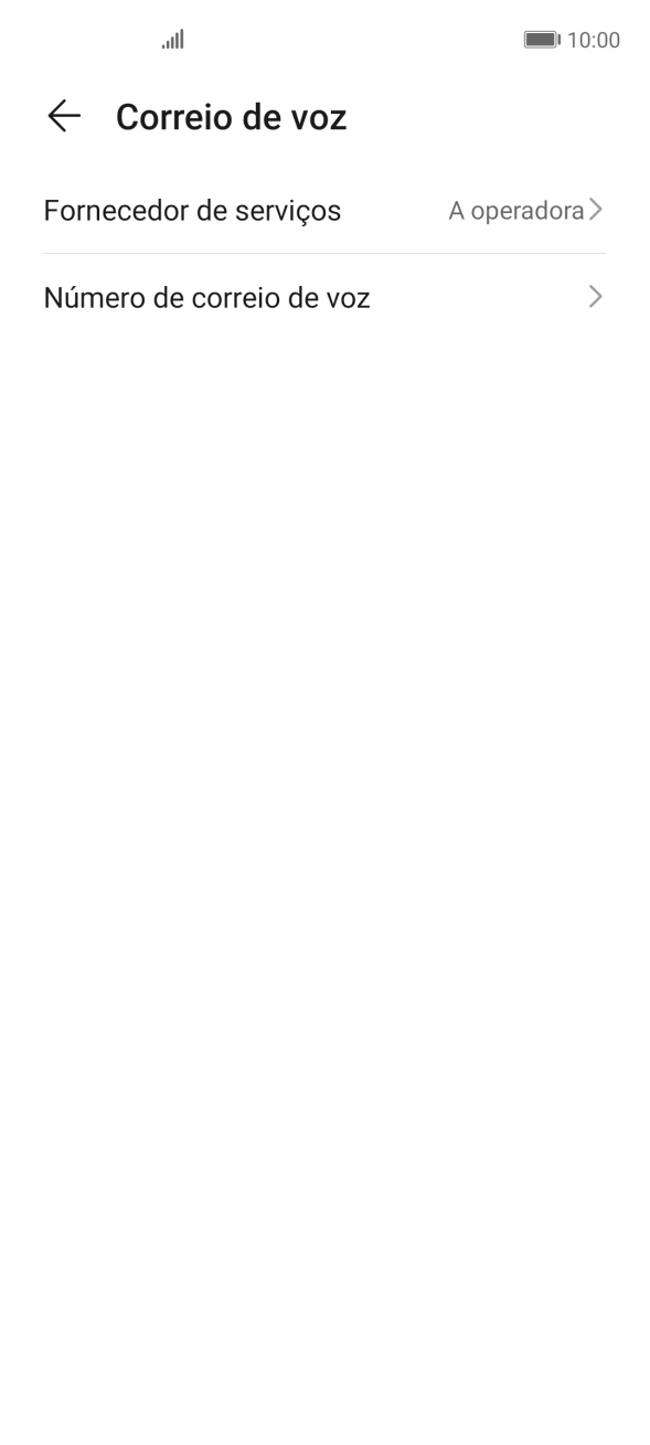 Prima Número de correio de voz.