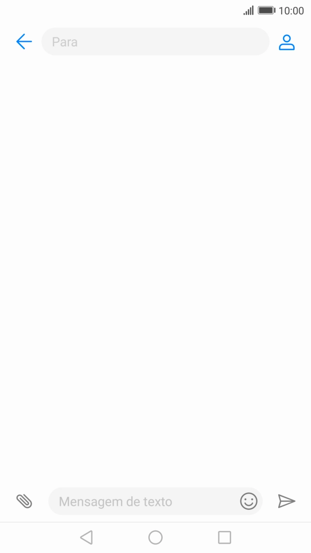 Prima a caixa de pesquisa e introduza as primeiras letras do nome do destinatário.