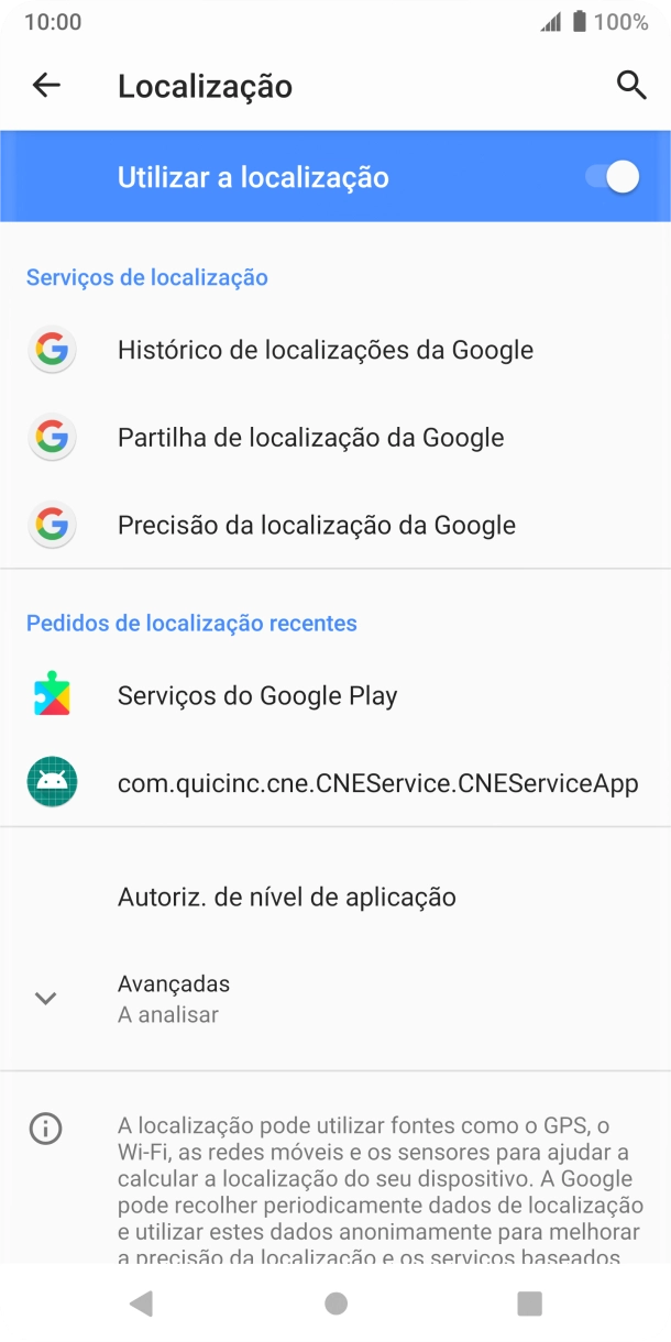 Prima Autoriz. de nível de aplicação.
