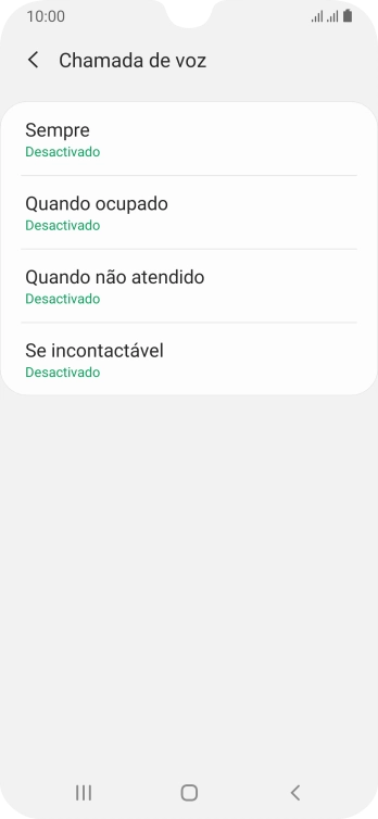 Prima a tecla de início para terminar e voltar ao ecrã inicial.