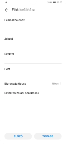 Kattints a „Port” alatti mezőre, és írd be a következőt: 110.