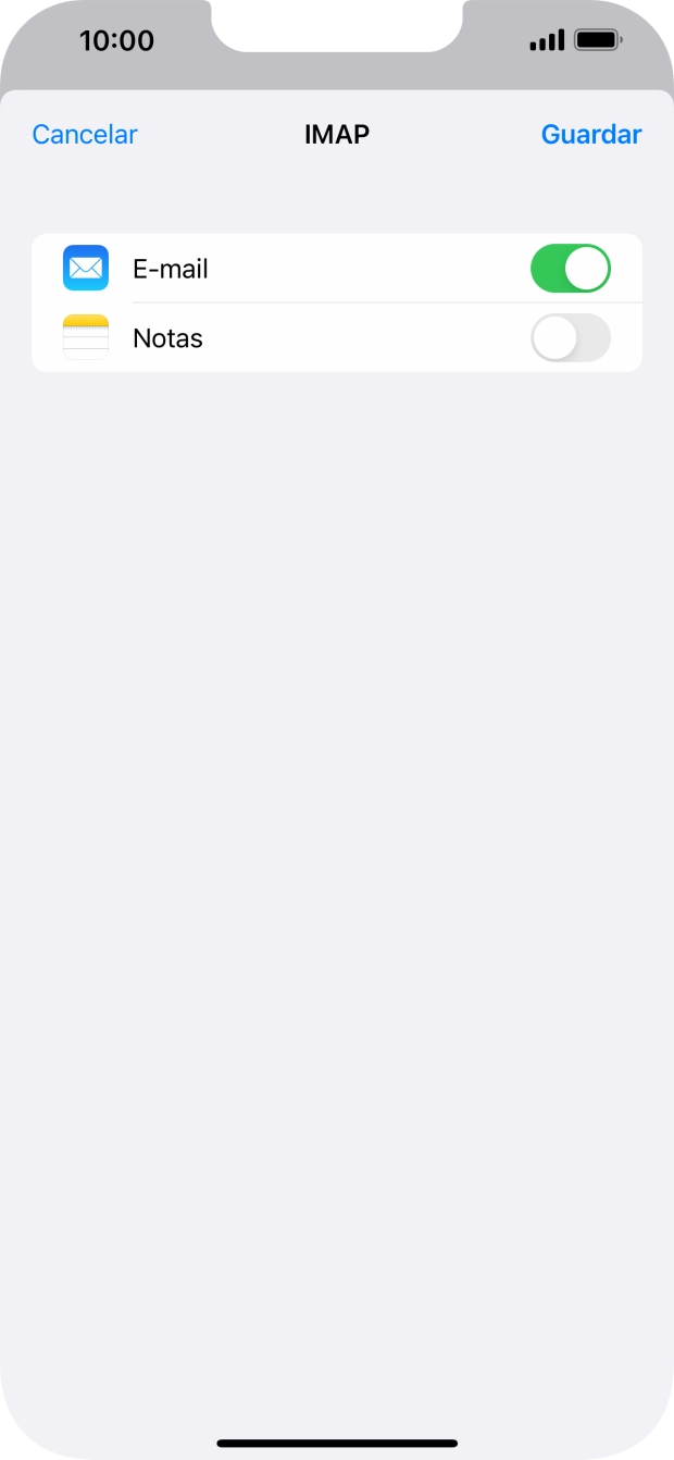 Prima Guardar. A sua conta de e-mail está agora configurada. Se pretender escolher definições adicionais para o servidor de receção e envio, siga os passos seguintes.