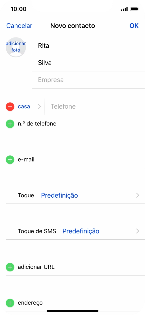 Prima Telefone e introduza o número de telefone pretendido.