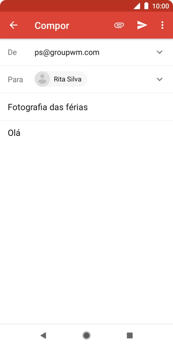 Prima o ícone de anexo.